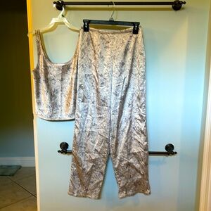 Victoria secret satin pj set